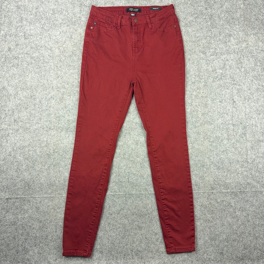 Judy Blue Pants Womens 9/29 Red Skinny Fit Stretch Casual Colored Denim Pants